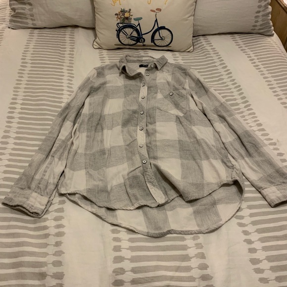 Urban Outfitters Tops - BDG Grey & White Flannel